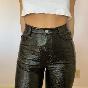 Aritzia vegan leather Melina pants